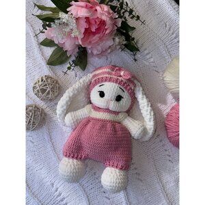 Crochet Stuffed Bunny | Handmade Amigurumi Bunny Toy | Gift Idea